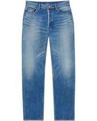 Saint Laurent - Tapered Leg Jeans - Lyst