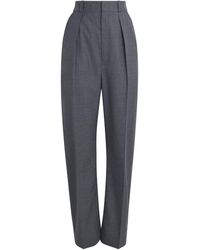 Lemaire - Wool Dropped Crotch Tailored Trousers - Lyst