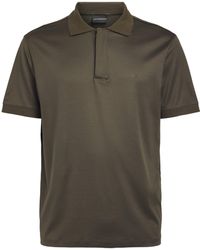 Emporio Armani - Concealed-Placket Logo Polo Shirt - Lyst