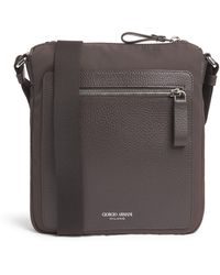 Giorgio Armani - Leather-Trim Cross-Body Bag - Lyst