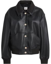 Claudie Pierlot - Relaxed Leather Jacket - Lyst