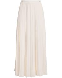 ME+EM - Crepe Slit Pleated Maxi Skirt - Lyst