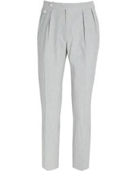Polo Ralph Lauren - Seersucker Pinstripe Straight Trousers - Lyst