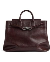 Bottega Veneta - Small Calfskin Andiamo Voyager Holdall - Lyst