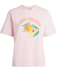 Maje - Cotton Print T-Shirt - Lyst