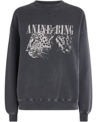 Anine Bing - Leopard Print Spencer Sweatshirt - Lyst