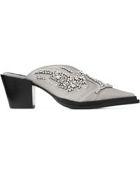Jimmy Choo - Cece 60 Crystal-embroidered Mules - Lyst