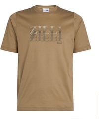 Zilli Embroidered Logo T-shirt - Green