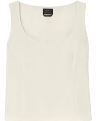 Marina Rinaldi - Scoop-Neck Waistcoat Top - Lyst
