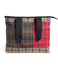 Barbour - Cotton Mya Tartan Patchwork Tote Bag - Lyst