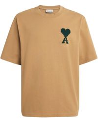 Ami Paris - Cotton Zigzag Logo T-Shirt - Lyst