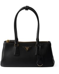 Prada - Medium Leather Galleria Top-Handle Bag - Lyst