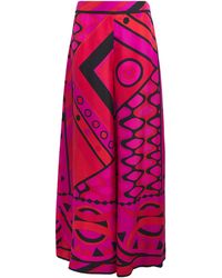 PUCCI - Silk Vivara Wide-Leg Trousers - Lyst