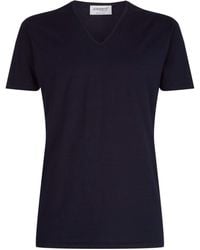 Zimmerli of Switzerland - 172 Pure Comfort V-Neck T-Shirt - Lyst