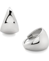 Monica Vinader - Small Sterling Tapered Huggie Earrings - Lyst