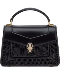 BVLGARI - Mini Wicker Serpenti Forever Top-handle Bag - Lyst