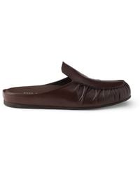 Prada - Leather Mules - Lyst
