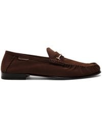 Tom Ford - Suede T Penny Loafers - Lyst