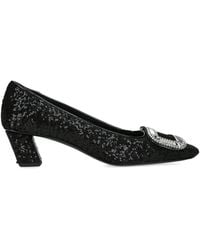 Roger Vivier - Embellished Belle Vivier Pumps 45 - Lyst