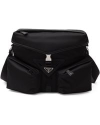 Prada - Re-Nylon Nylon And Leather Shoulder Bag - Lyst