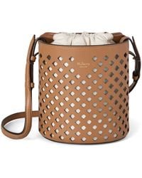 Mulberry - Leather Perforated Bucket Bag - Lyst
