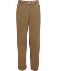 WOOYOUNGMI - Cotton Canvas Wide-Leg Trousers - Lyst