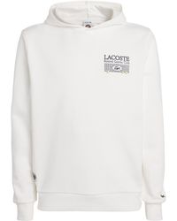 Lacoste - X Roland-Garros Cotton Logo Hoodie - Lyst
