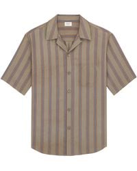 Saint Laurent - Cotton Short-Sleeve Cassandre Shirt - Lyst