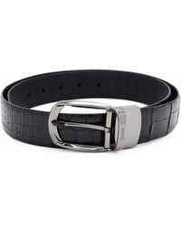 ZEGNA - Crocodile Skin Parentesi Belt - Lyst