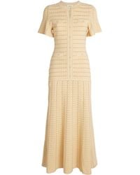 knee length dresses for ladies Sandro Ombre Sea knit maxi dress