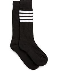 Thom Browne - Striped Athletic Mid-Calf Socks - Lyst
