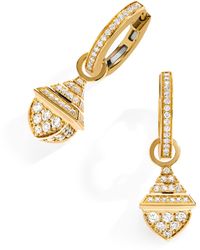 Marli New York - Mini And Diamond Cleo Rev Drop Earrings - Lyst