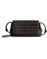 Bottega Veneta - Leather Notturno Cross-Body Bag - Lyst