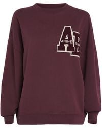 Anine Bing - Oversized Miles Letterman Sweatshirt - Lyst