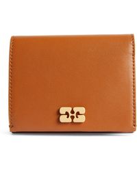 Ganni - Recycled Leather Bou Trifold Wallet - Lyst