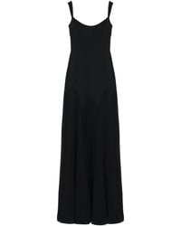 McQueen - Satin Maxi Dress - Lyst