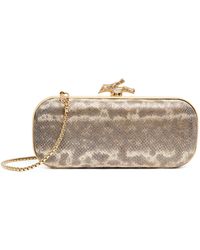 MARIA OLIVER - Lizard Skin Emilia Clutch Bag - Lyst