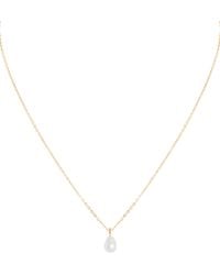 Astrid & Miyu - Plated Sterling And Pearl Pendant Necklace - Lyst