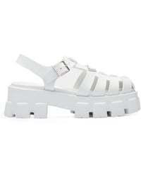 Prada - Rubber Platform Sandals 55 - Lyst