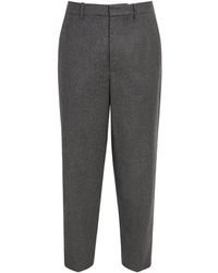Yves Salomon - Virgin Wool Pleated Trousers - Lyst