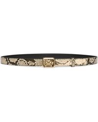 Marella - Leather Snake Print Belt - Lyst
