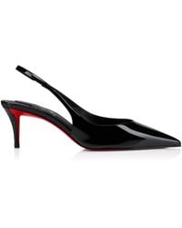 Christian Louboutin - Miss Z Sling Patent Leather Slingback Pumps 60 - Lyst