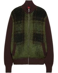 MAX&Co. - Plaid Zip-Up Cardigan - Lyst