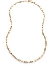 Monica Vinader - Vermeil Paperclip Chain Necklace - Lyst