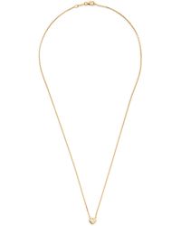 Anita Ko - Yellow Gold And Diamond Bezeled Heart Pendant Necklace - Lyst