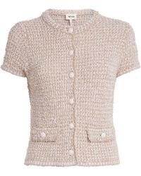 ME+EM - Organic Cotton-Blend Tweed Cardigan - Lyst