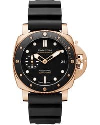 Panerai - Rose Gold Submersible Watch 42mm - Lyst