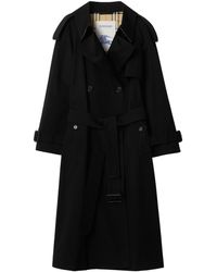Burberry - Long Gabardine Fitzrovia Trench Coat - Lyst