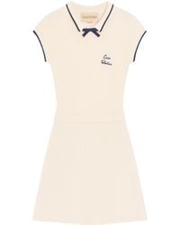 Valentino - Knitted Chez Mini Dress - Lyst