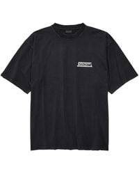 Balenciaga - Cotton Masking Tape Logo T-Shirt - Lyst